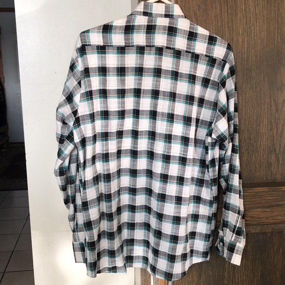 Custom made Cowboy shirt with mother of pearl snap buttons. Medium. Cotton. - Picture 6 of 6